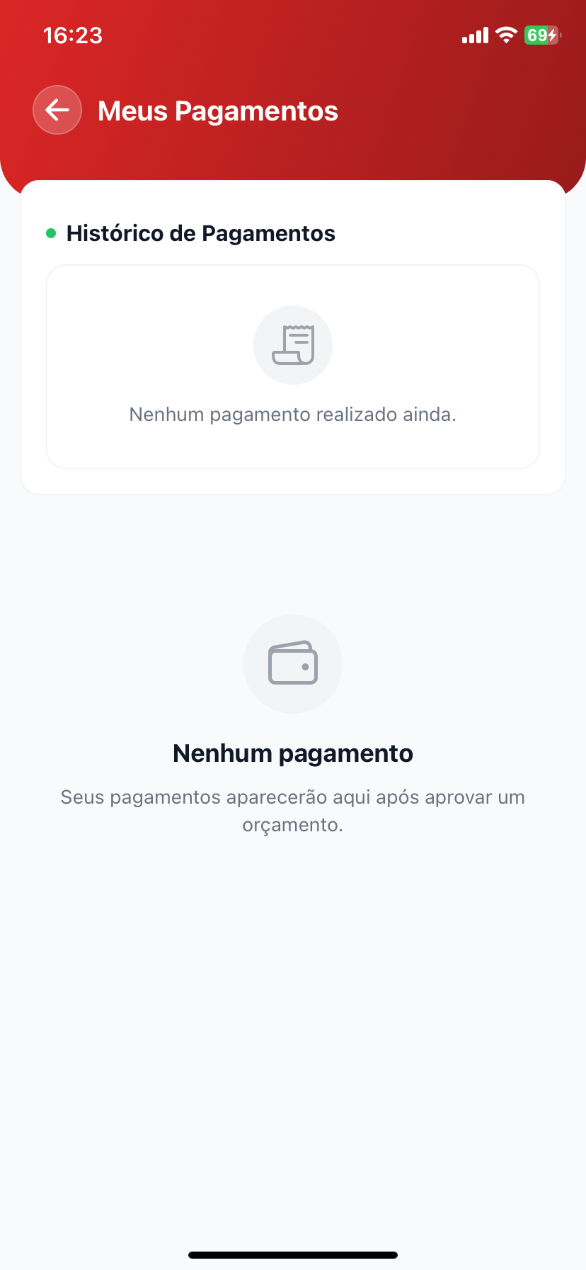 Meus pagamentos